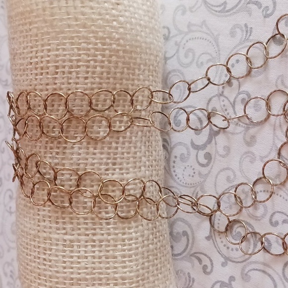 925 Italy KA 1772 Sterling Silver Gold Plated Chain Link Necklace - Picture 2 of 16